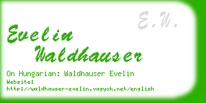 evelin waldhauser business card